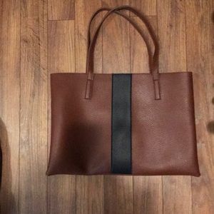 Faux leather lightly used tote